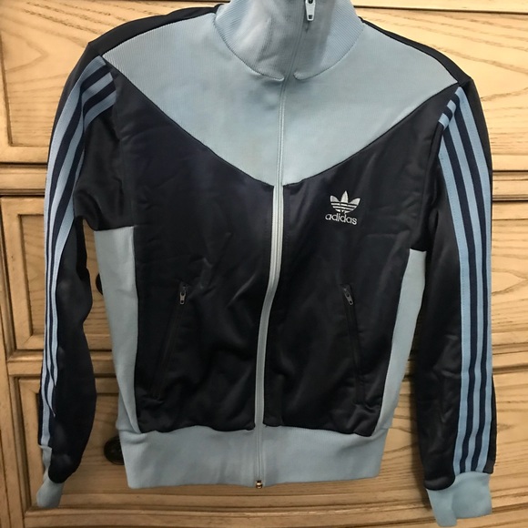 adidas Jackets & Coats Rare Vintage 7s Adidas Jacket Blue Small